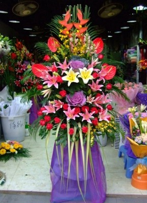 单层开业花篮/一个花篮--大展宏图花篮