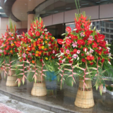 单层开业花篮/一个花篮报价--财源似海花篮